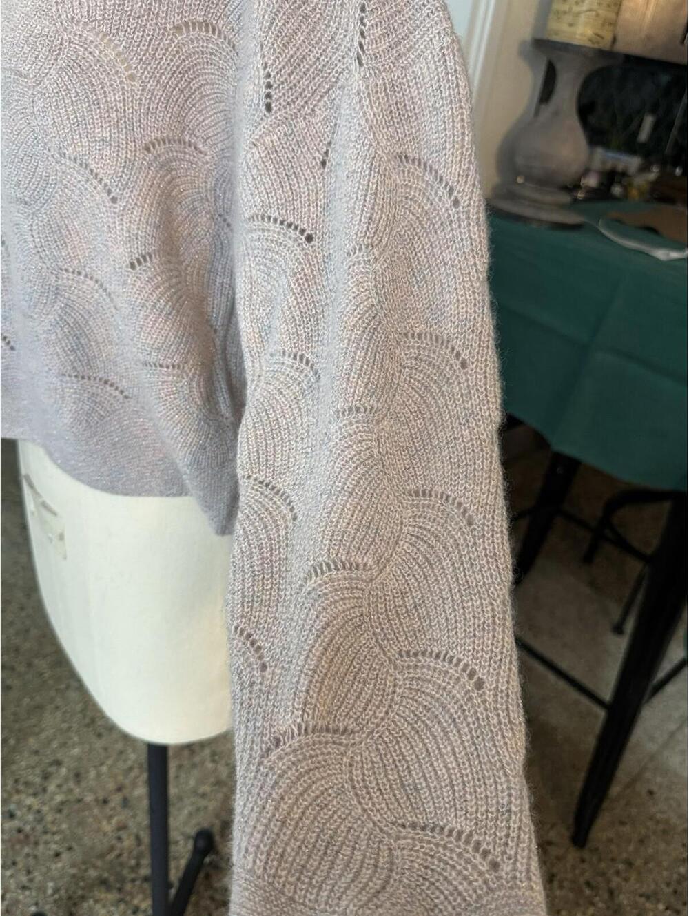 Brodie Light Pink Cashmere Sweater Sz M - Picture 6 of 10